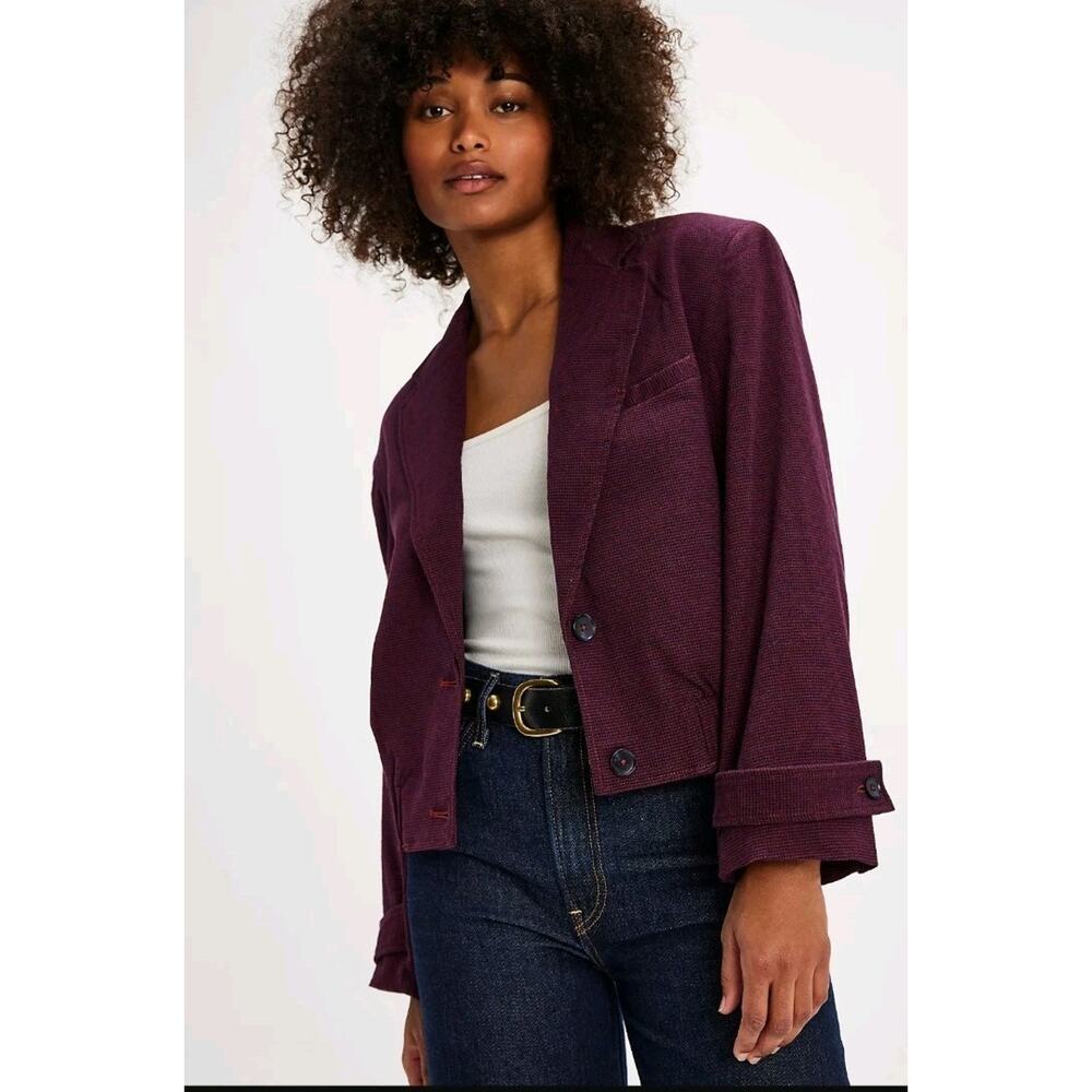 Free People Agnes Jacket Cropped Size Medium